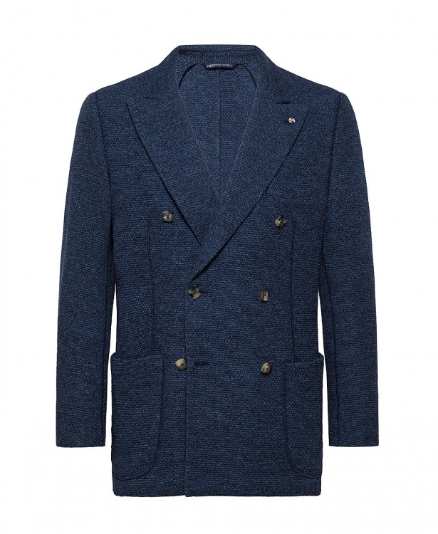 Giacca Jacketinthebox jersey blu in...