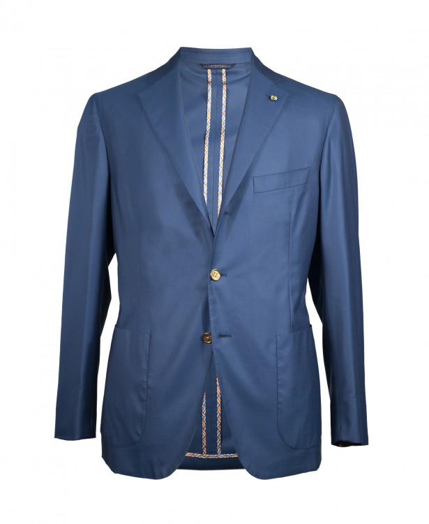 Giacca in lana color blu royal