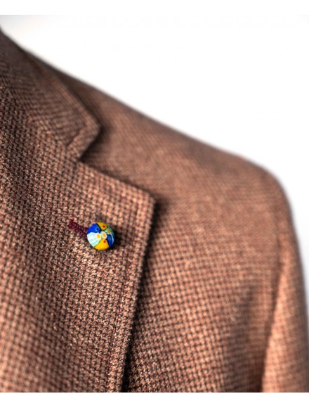 Antique rose-colored wool and silk knickerbocker single-breasted jacket | Jacketinthebox 2