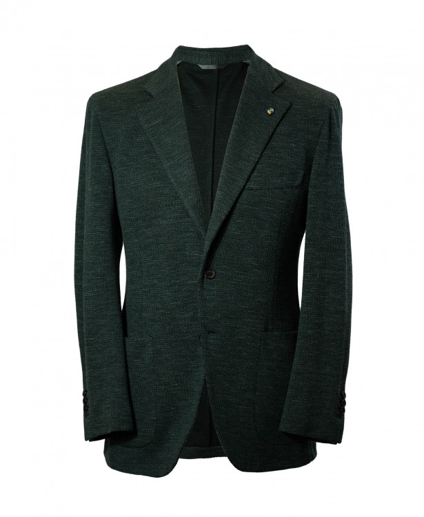 Giacca monopetto in Jersey color...