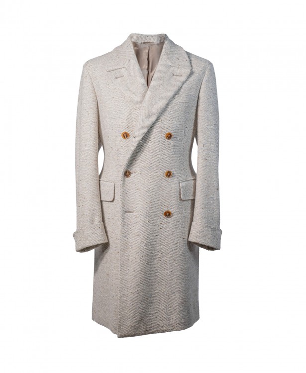 Cappotto doppiopetto con martingala...
