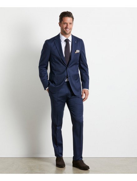 Abito lavabile blu navy in lana 2