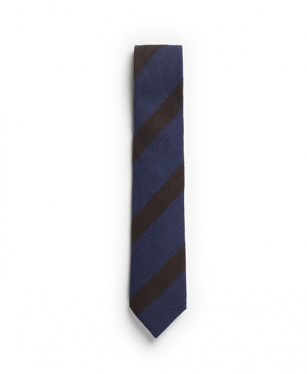 Cravatta in seta, lino e cotone