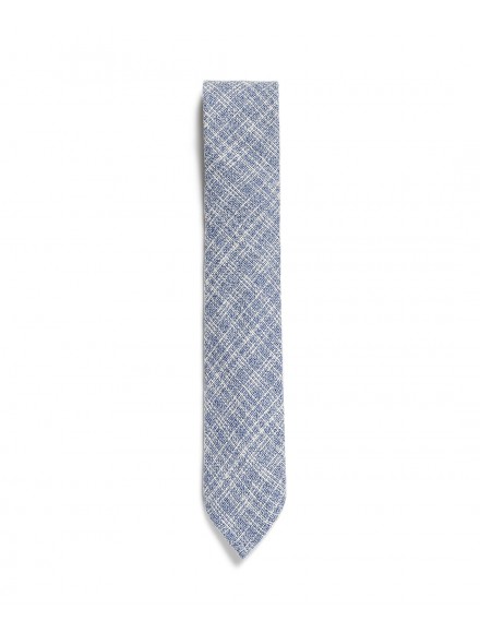 Silk, linen and cotton tie