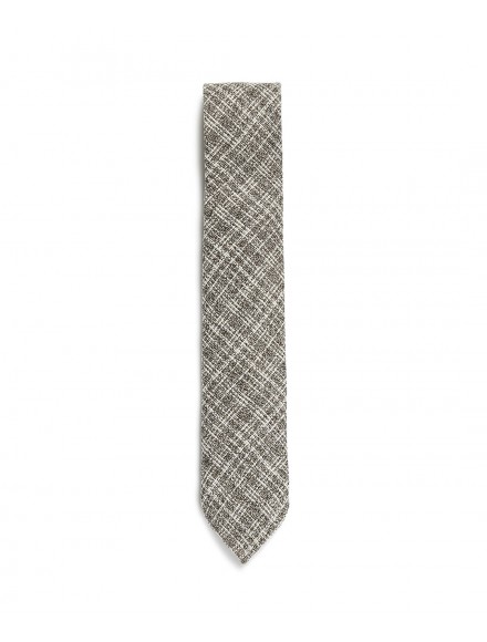 Silk, linen and cotton tie