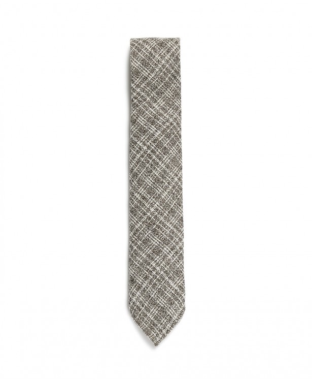 Silk, linen and cotton tie