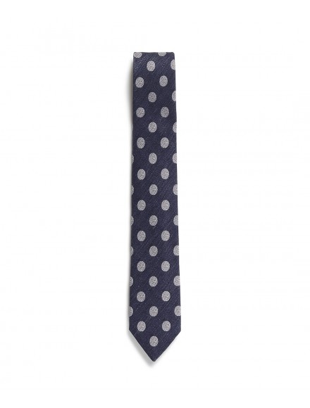 Cravatta in seta e lino