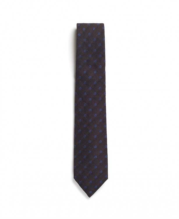 Cravatta in seta, lino e cotone