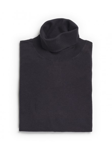 Maglia a collo alto grigia...