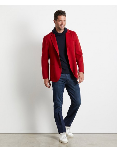 Red/burgundy wool blend double jacket Red/burgundy wool blend double jacket