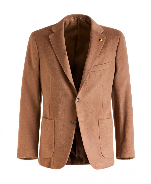 Camel beaver tailored jacket