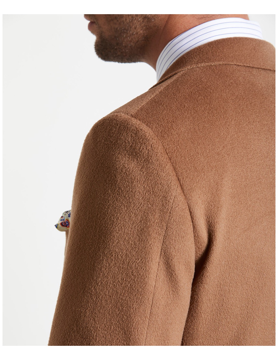 Giacca sartoriale in beaver cammello Giacca sartoriale in beaver cammello