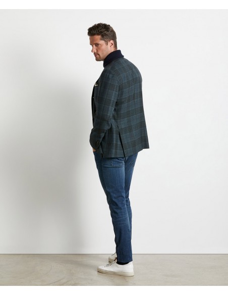Green tailored jacket in Super 130s wool Green tailored jacket in Super 130s wool