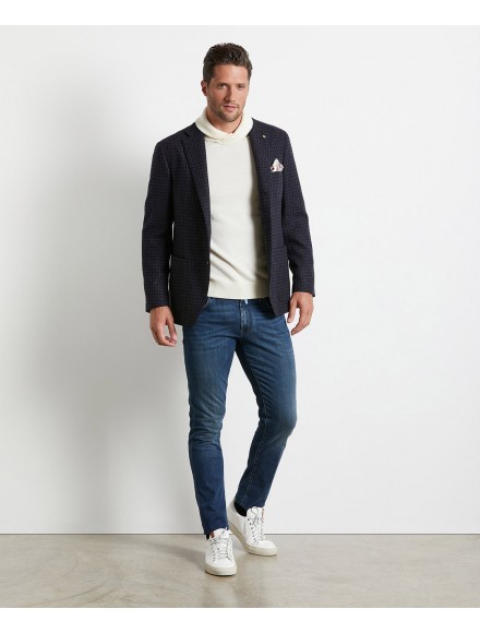 Giacca blu/grigia in lana e cotone | Jacketinthebox 2
