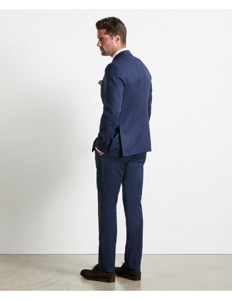 Abito lavabile blu navy in lana