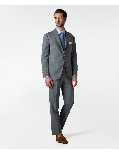 Green wool-blend tailored suit | Jacketinthebox