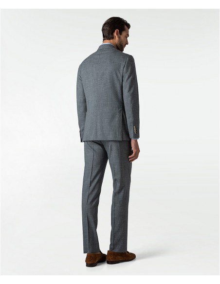 Green wool-blend tailored suit | Jacketinthebox