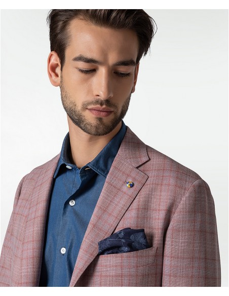 Antique rose wool tailored summer jacket | Jacketinthebox