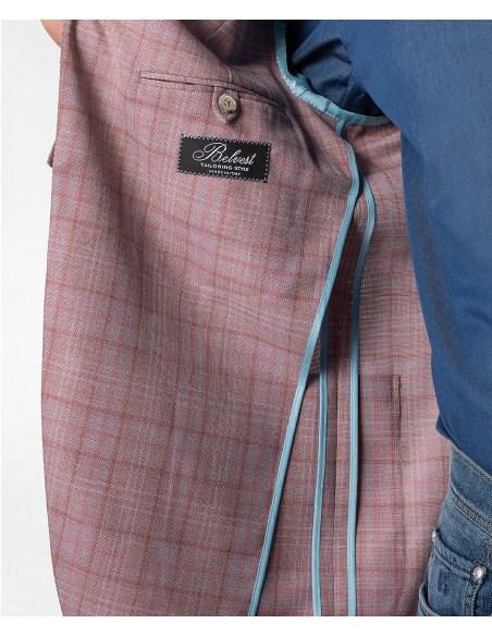 Antique rose wool tailored summer jacket | Jacketinthebox