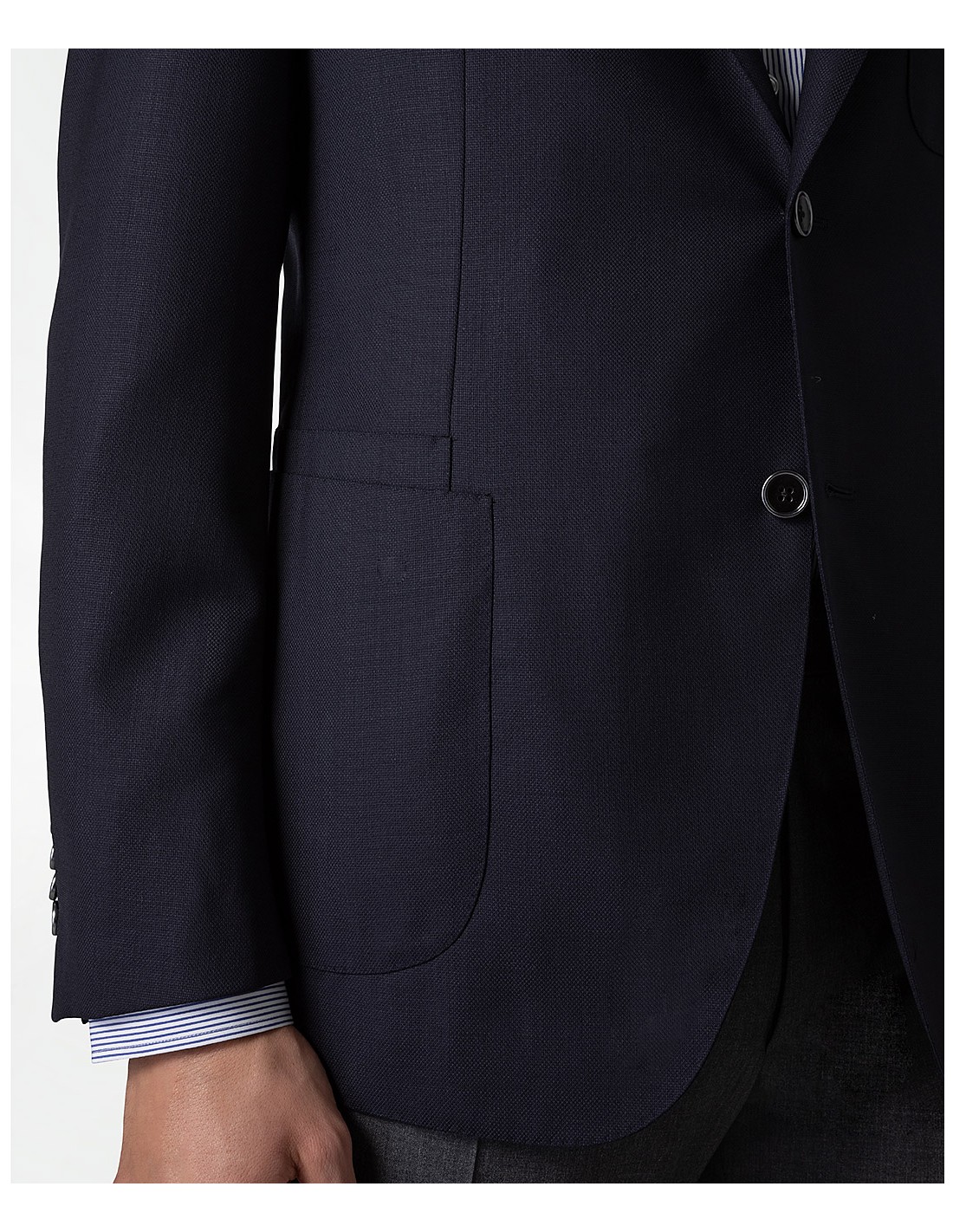 Giacca travel sartoriale blu navy in lana Giacca travel sartoriale blu navy in lana