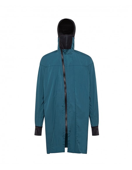Petroleum green polyamide sports coat