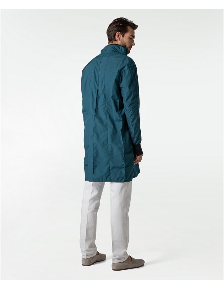 Petroleum green polyamide sports coat