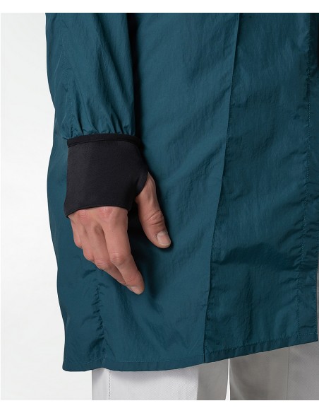 Petroleum green polyamide sports coat