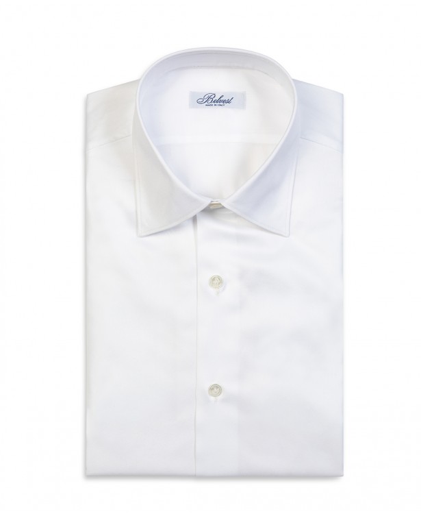 Elegant white pure cotton shirt