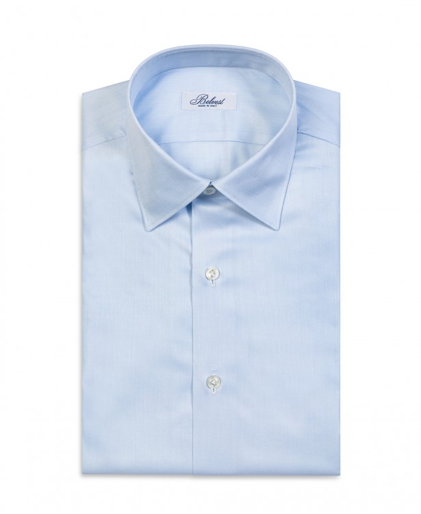 Camicia azzurra in puro cotone