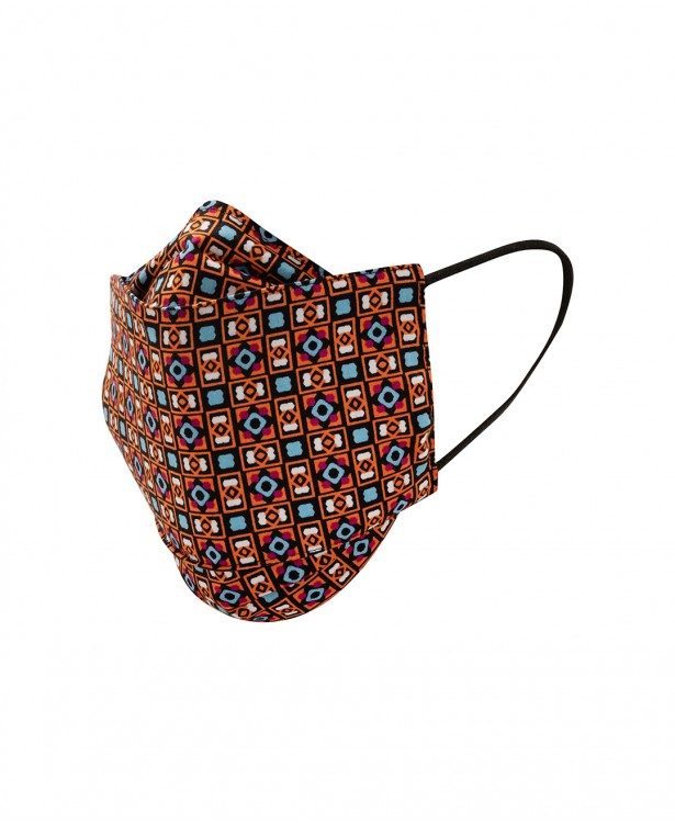 Washable patterned tailored mask with...