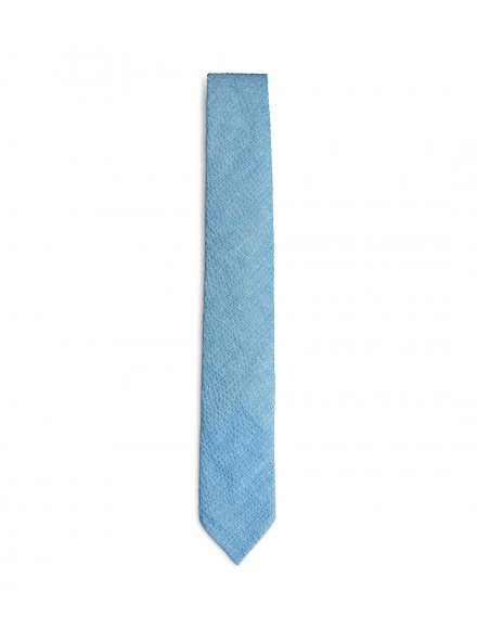 Light blue cotton spring tie