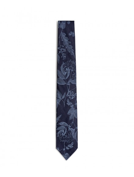 Blue cotton summer tie