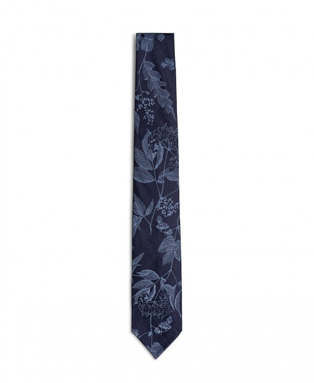 Blue cotton summer tie