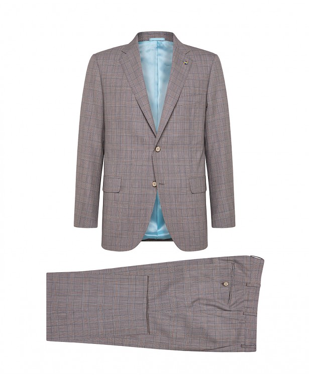 Abito sartoriale marrone in lana e cashmere Abito sartoriale marrone in lana e cashmere