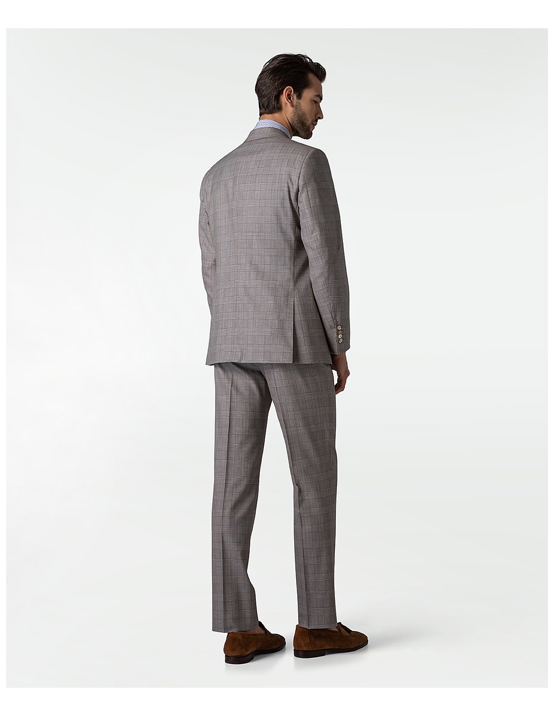 Brown wool and cashmere tailored suit Brown wool and cashmere tailored suit