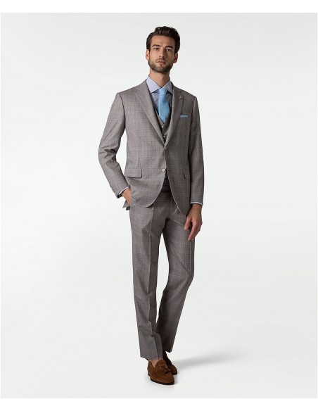 Abito sartoriale marrone in lana e cashmere Abito sartoriale marrone in lana e cashmere