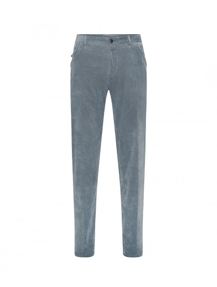 Pantaloni color carta da zucchero in velluto millerighe