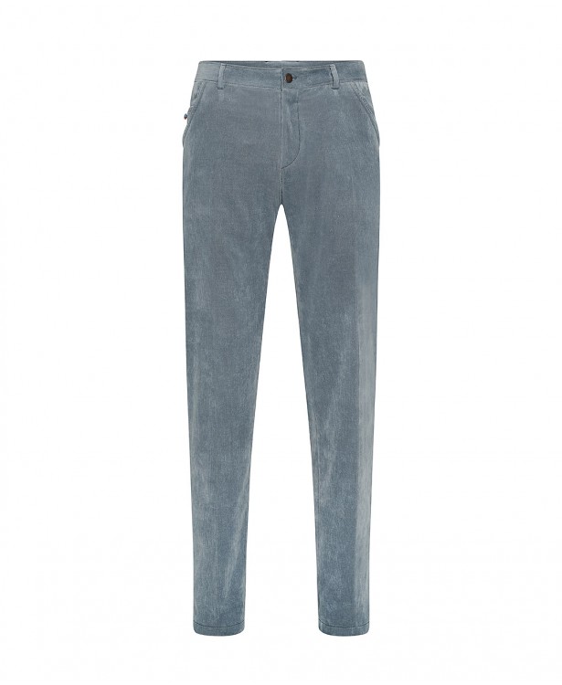 Pantaloni color carta da zucchero in velluto millerighe