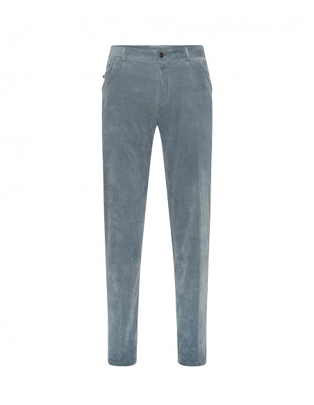 Pantaloni color carta da zucchero in velluto millerighe