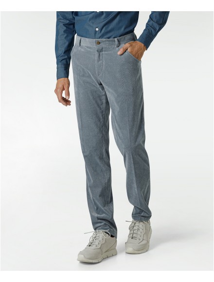 Powder blue corduroy trousers 2