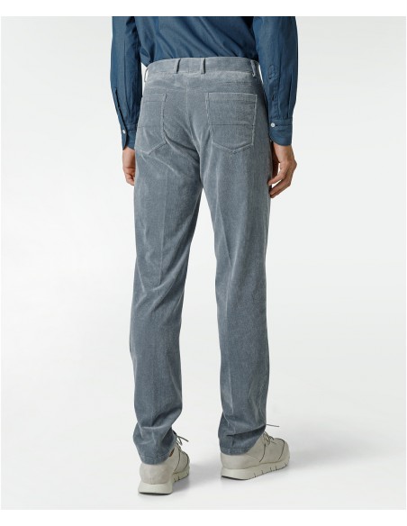 Pantaloni color carta da zucchero in velluto millerighe