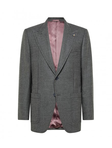 Gray tailored jacket in...
