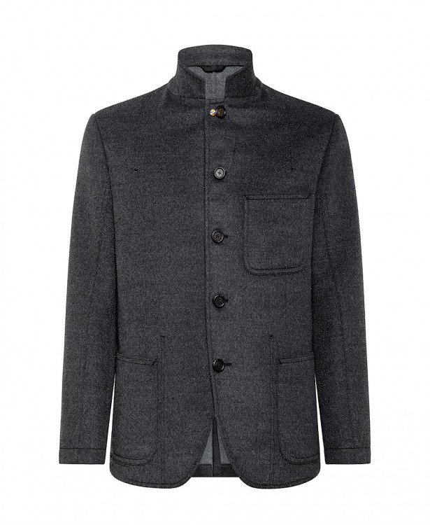 Giacca grigia in lana pregiata | Jacketinthebox