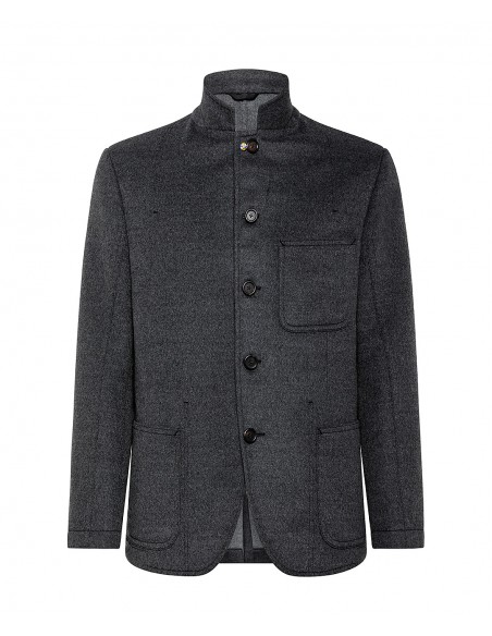 Giacca grigia in lana pregiata | Jacketinthebox