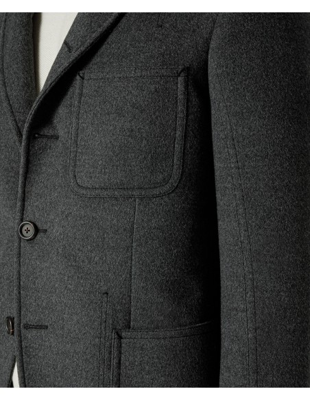 Gray jacket in fine wool | Jacketinthebox