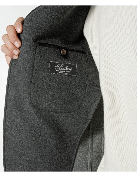 Giacca grigia in lana pregiata | Jacketinthebox