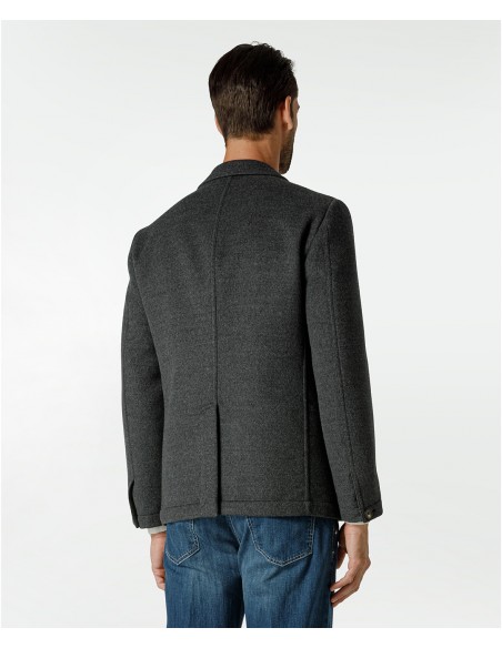 Gray jacket in fine wool | Jacketinthebox