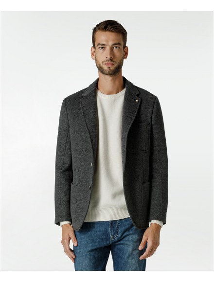 Giacca grigia in lana pregiata | Jacketinthebox 2