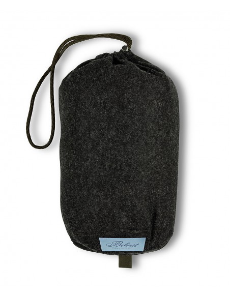 Dark gray jersey suit in wool and polyamide