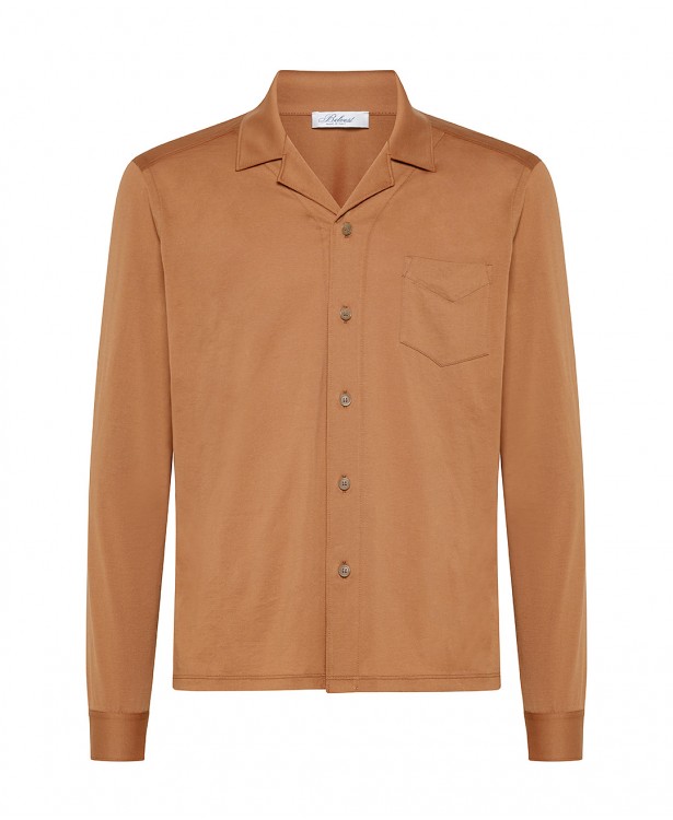 Rust colored cotton shirt